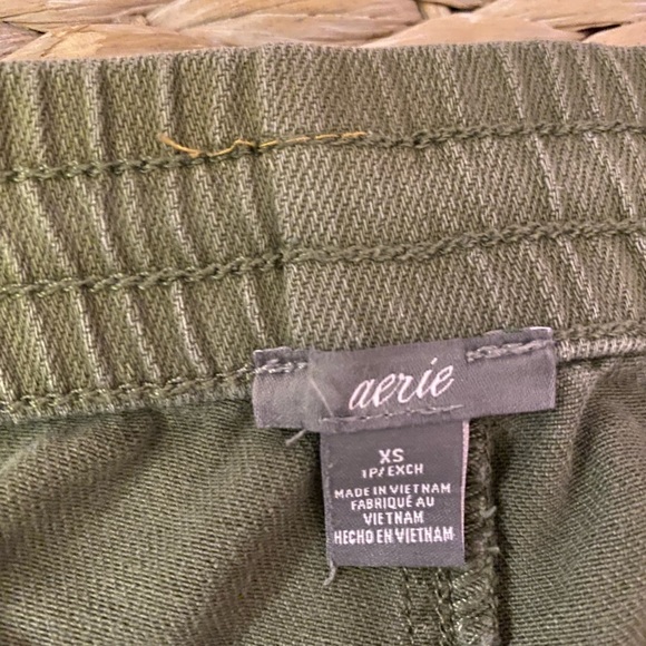 Aerie Cargo Green Beach Shorts Size XS - Picture 4 of 4